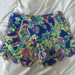 NEW Lily Pulitzer Scalloped Shorts